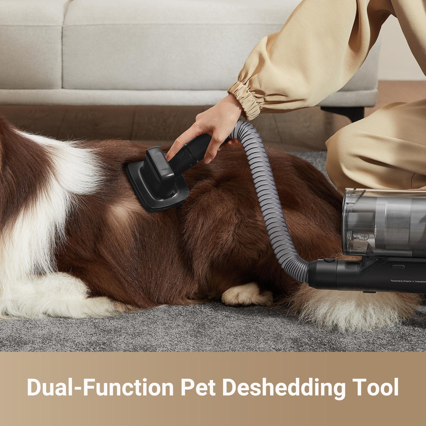 DREAME Z30 Cordless Vacuum Cleaner, 310AW 90 Mins Powerful Suction Stick Vacuum for Home Hard Floor Carpet Pet Hair, Smart Lightweight Rechargeable Battery Vacuum