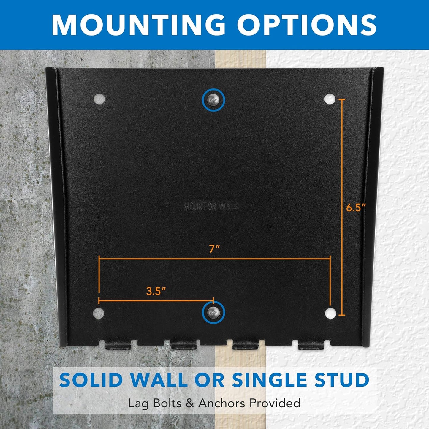Mount-It! 2342 Inch 200x200 66 lb 0.7 Inch Low Profile Fixed TV Wall Mount Ultra Slim Flush Design for Screens Fits