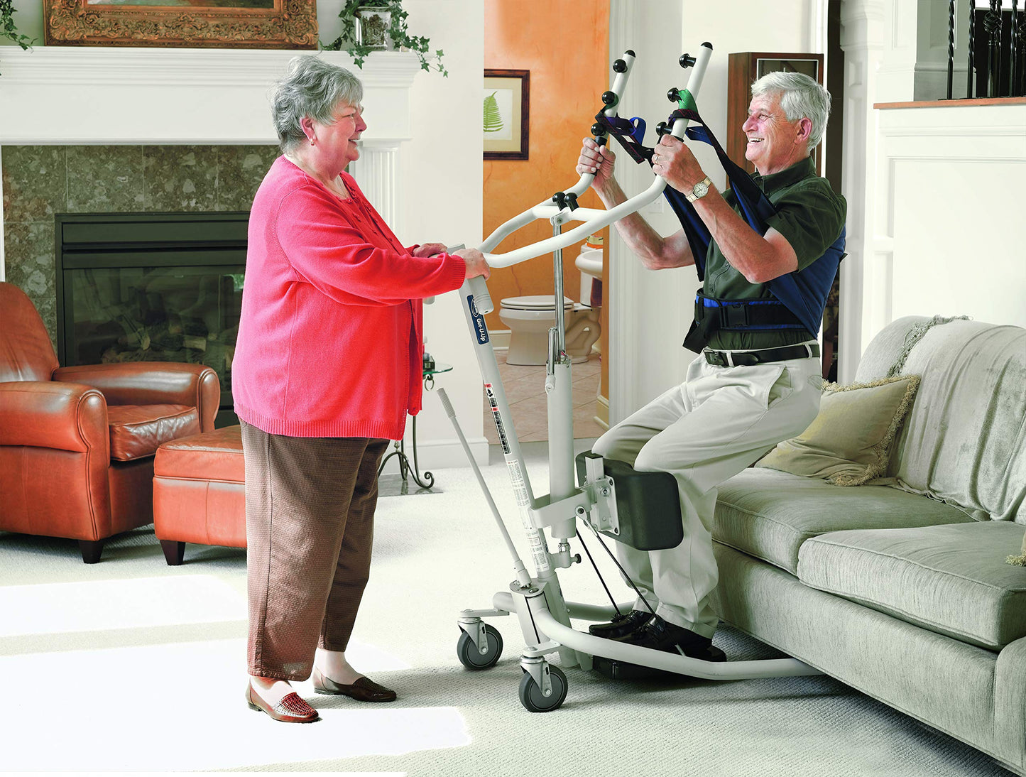Invacare Sit to Stand Lift for elderly, Hydraulic Stand Assist Lift Aid for Patient, Lift Assist Transfer Device for Elderly Seniors, Adults & Disabled, FSA & HSA eligible