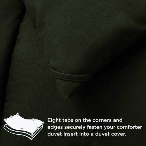 Bedsure Comforter Duvet Insert - All-Season Twin XL Quilted Down Alternative Bedding, Olive Green 92 x 68 Inches