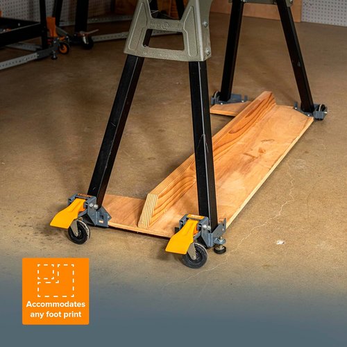 Bora Portamate Mobile Base Kit PM-1100 | Heavy-Duty Adjustable Dolly Roller Frame - 400 lb Capacity