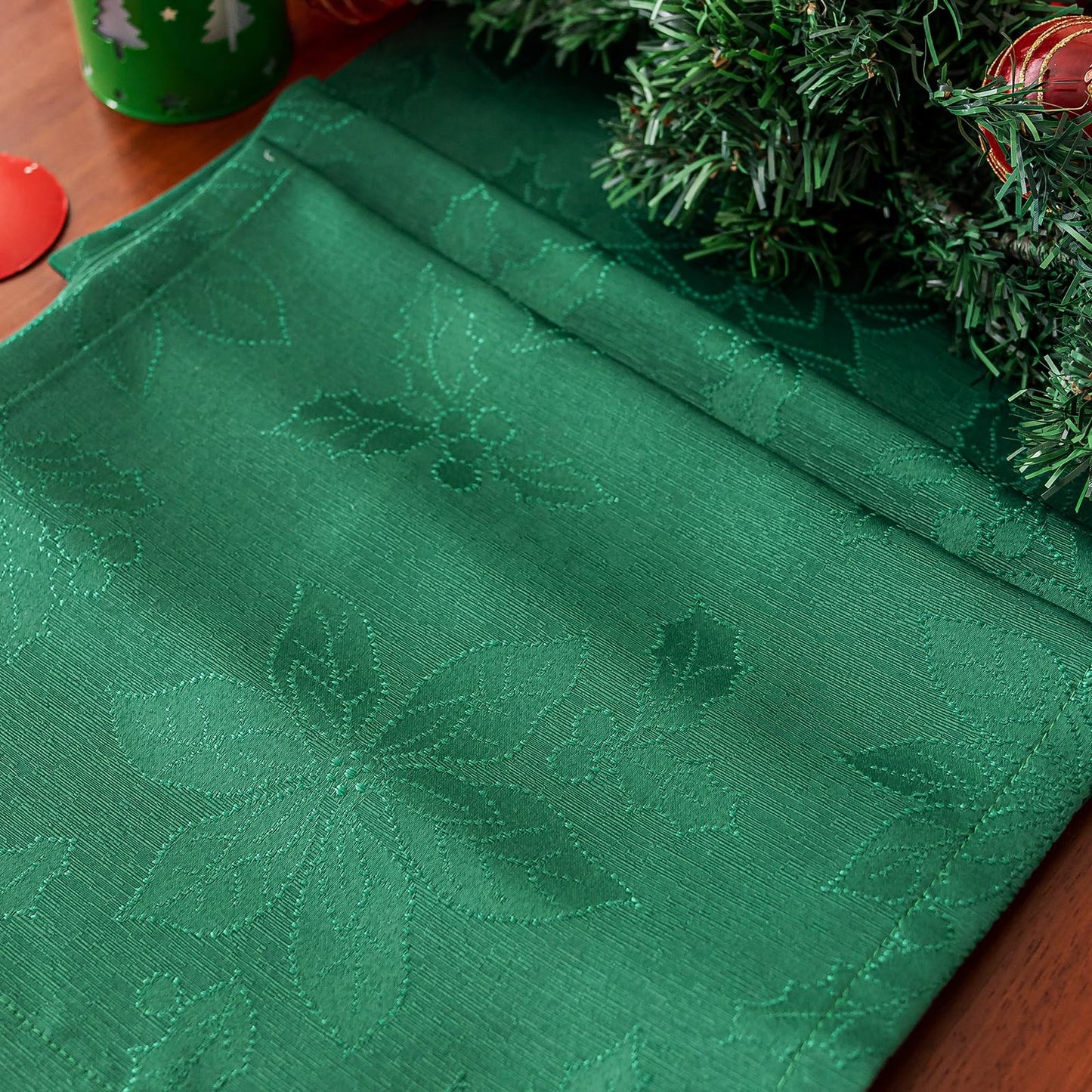 Joyfol Day Jacquard Autumn Table Runner,Fall Countryside Leaves Thanksgiving Table Runners,Waterproof Kitchen Dining Harvest Holiday Tabletop Decoration(14x72 Inch,Rust/Burnt Orange)