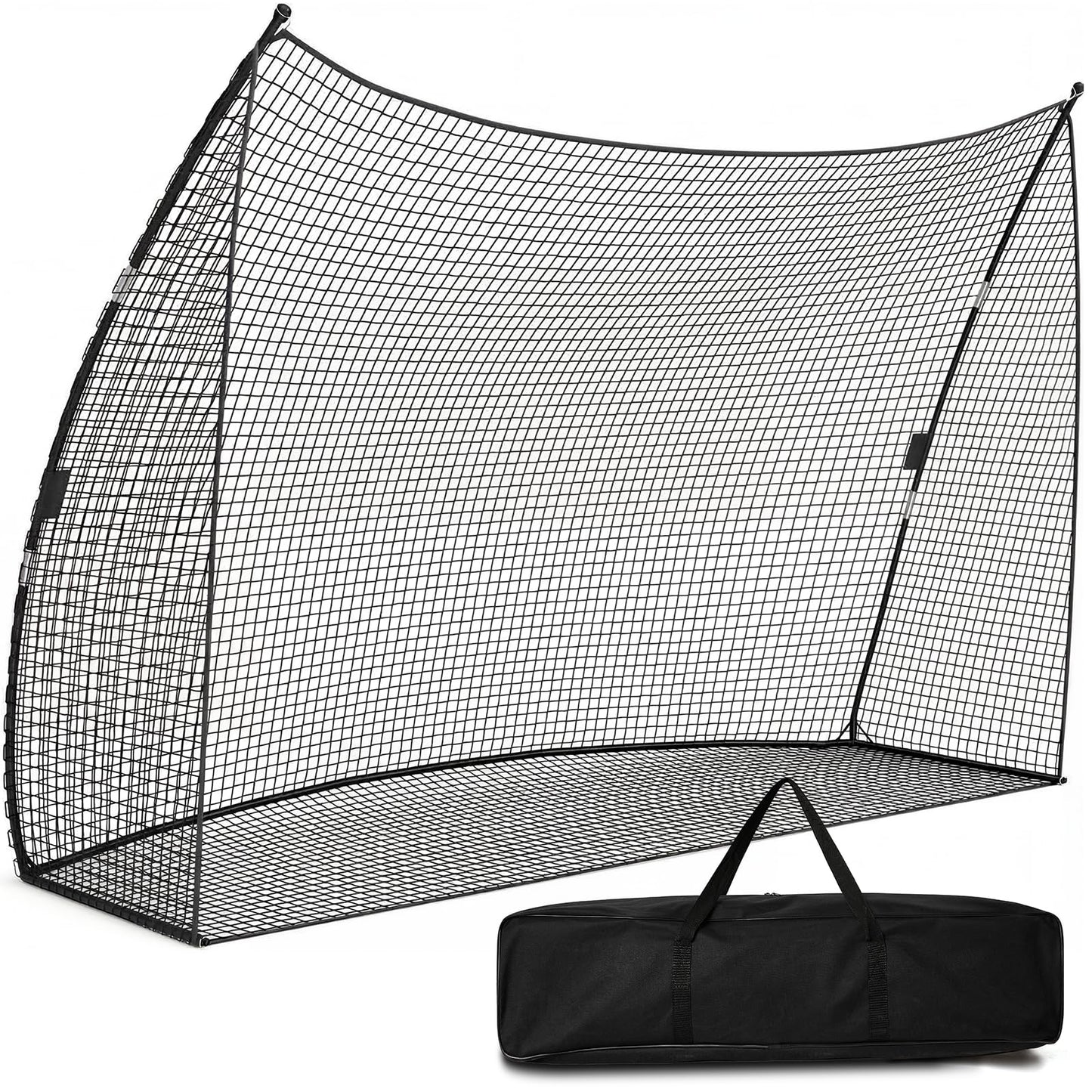 Golf Practice Net 10x7 FT, Heavy Duty & Easy Quick Setup with Sturdy Frame, Portable Hitting Net with Carry Bag for Backyard Indoor Outdoor Golf Swing Chipping Training, Ideal Gift for Men Dad
