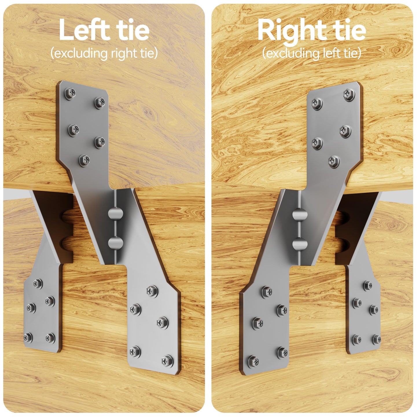 Hurricane Straps H2.5A Right Tie Heavy Duty Galvanized Hurricane Tie 25ct Hurricane Straps Widely Applicable Rafter Ties can Realize Double Reinforcement or Fits for Left-Hander(25pcs)
