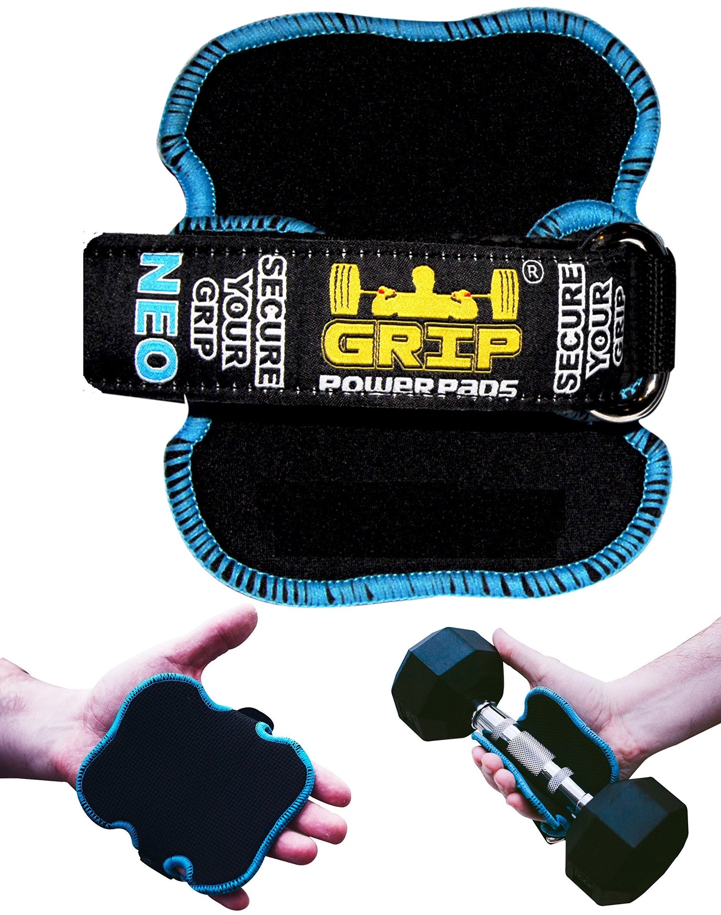 Grip Power Pads® NEO 1 Pair / 2 Pads Lifting Grips The Alternative to Gym Gloves Workout Gloves