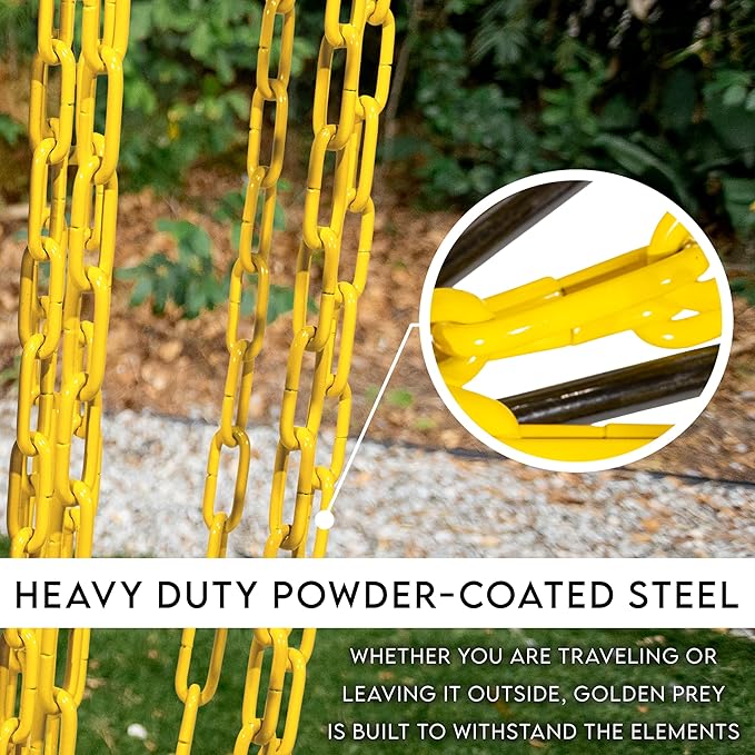 Franklin Sports Disc Golf Baskets - Portable Disc Golf Target with Chains Included - Disc Golf Basket Stand Equipment for Hole + Course Creation
