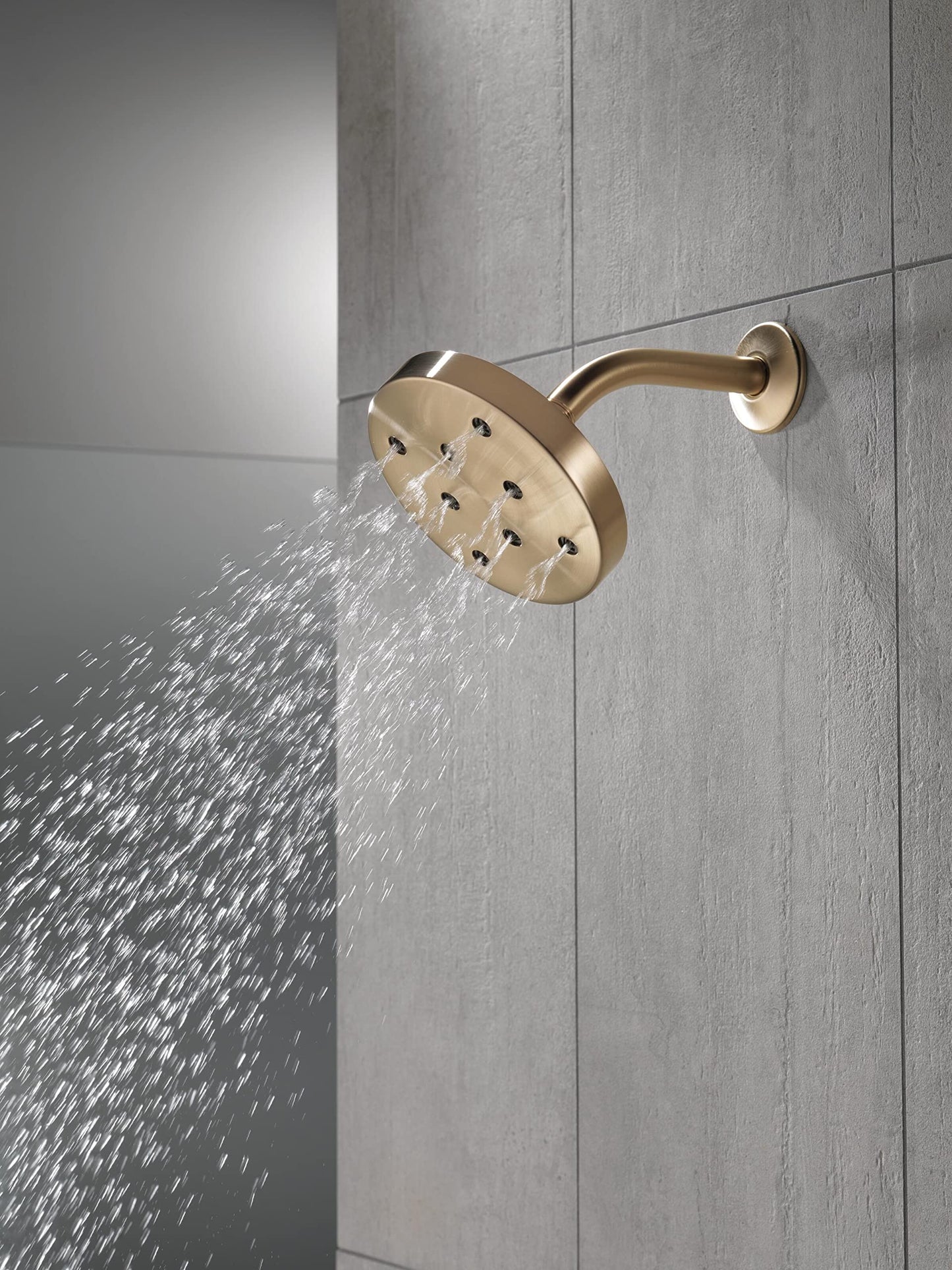 DELTA FAUCET 52175-CZ-PR Universal Showering Components Showerhead, Lumicoat Champagne Bronze