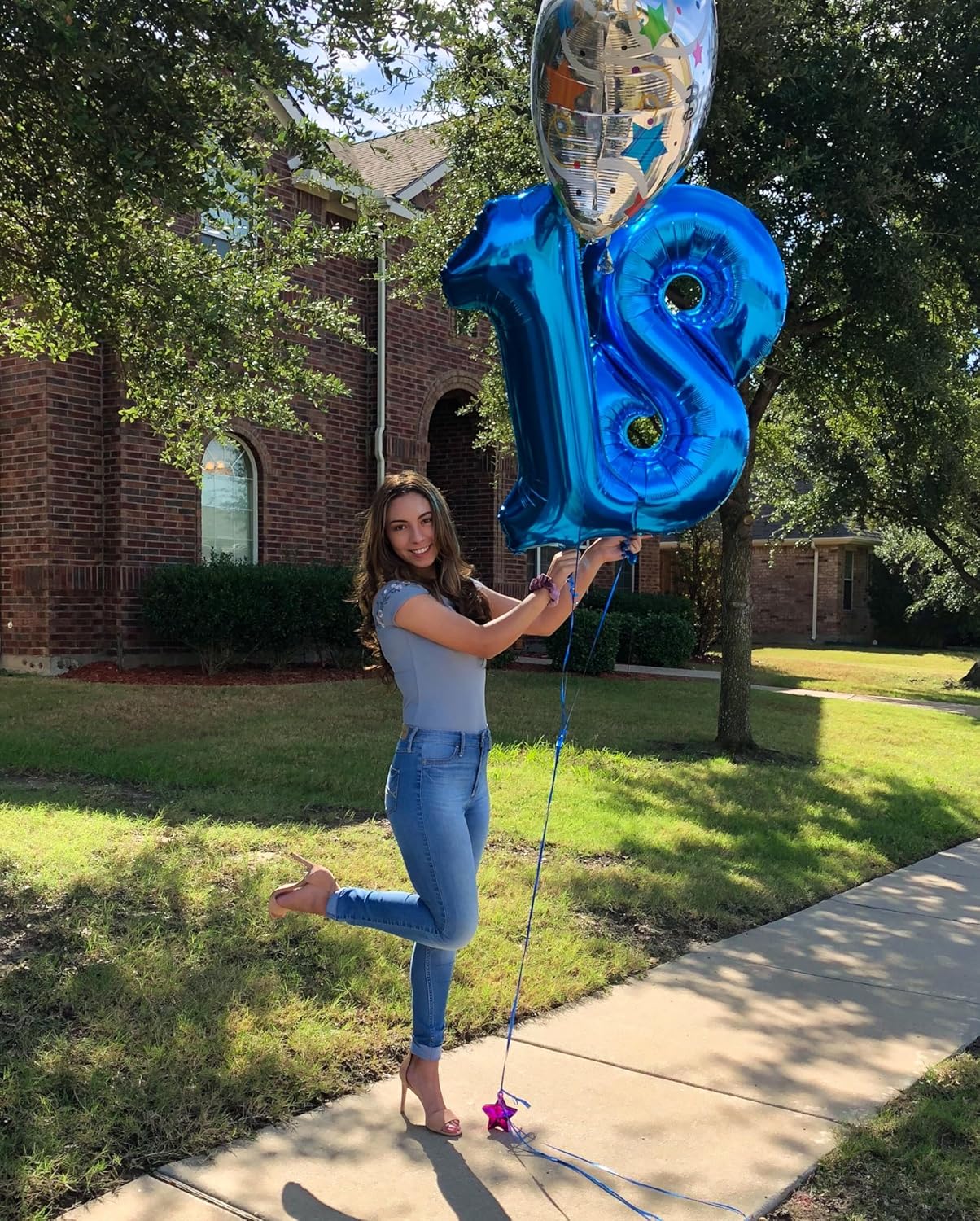Number 80 Balloon - 40 Inch Navy Blue Birthday Decoration for 80th Celebration | Perfect for Men & Women