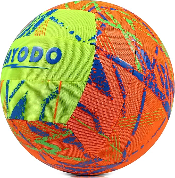 YANYODO Swimming Pool Waterproof Beach Volleyball, Soft Indoor Outdoor Size 5 Volleyball with Pump for Teenagers Adults Swimming Pool Beach Games to Play