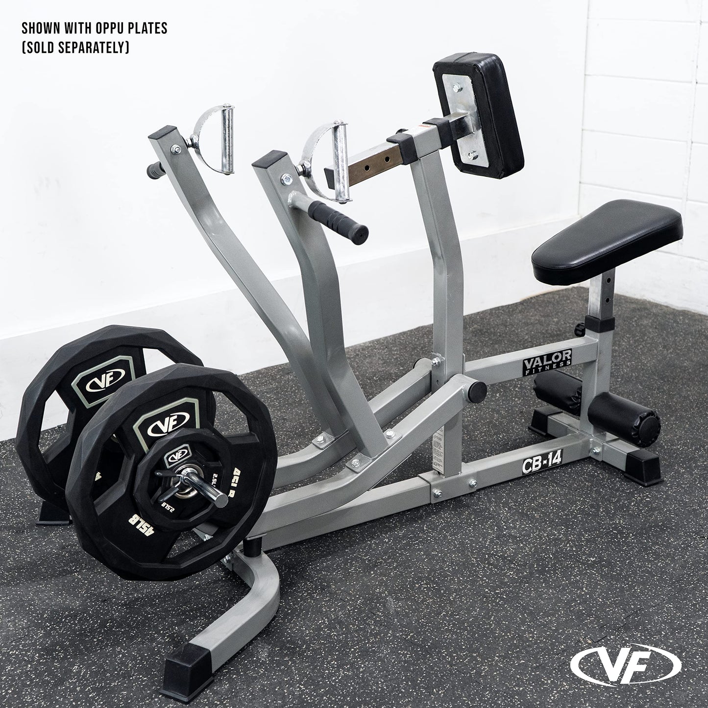 Valor Fitness Seated Row Machine – Plate Loaded with Converging Arms & Multi-Grip Handles, 400 lb Capacity, 2" Plate Adapters for Back & Chest Strength Training Home Gym Equipment