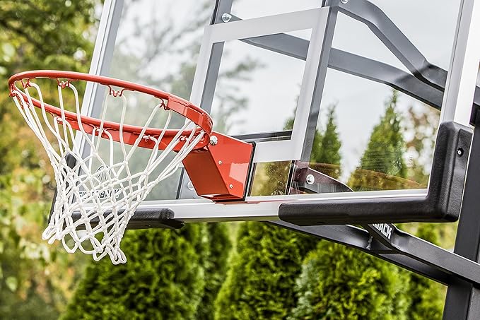 Silverback In-Ground Basketball Hoops, Adjustable Height Tempered Glass Backboard and Pro-Style Flex Rim. - Multiple Styles Available