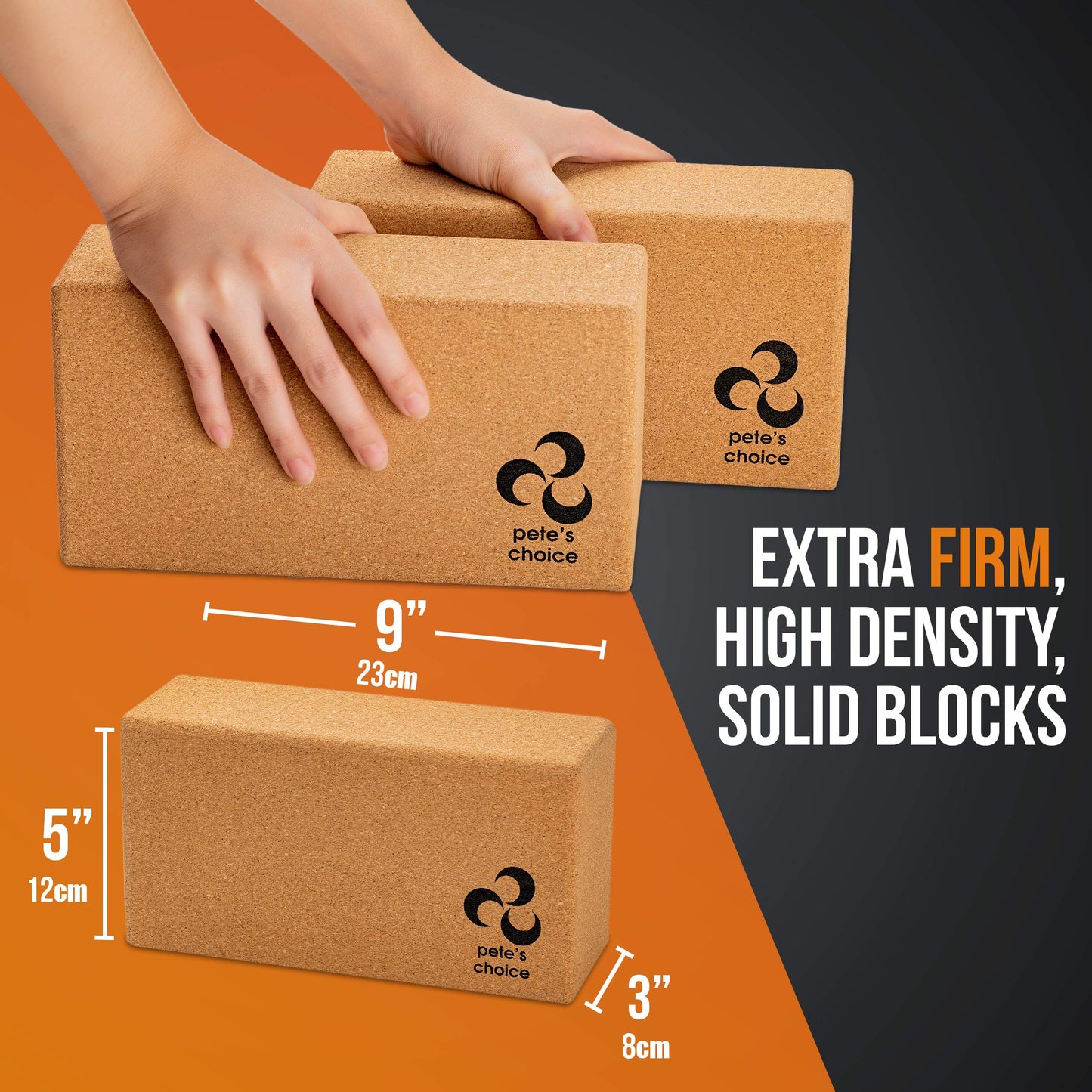 Deluxe Cork Yoga Wheel Set - Cork Wheel + 2 Blocks + Strap + Exercise Guide. Extra Firm Bricks. Better Support, Natural and Eco-Friendly. Home Exercise Kit. Ideal for Women Yogis.