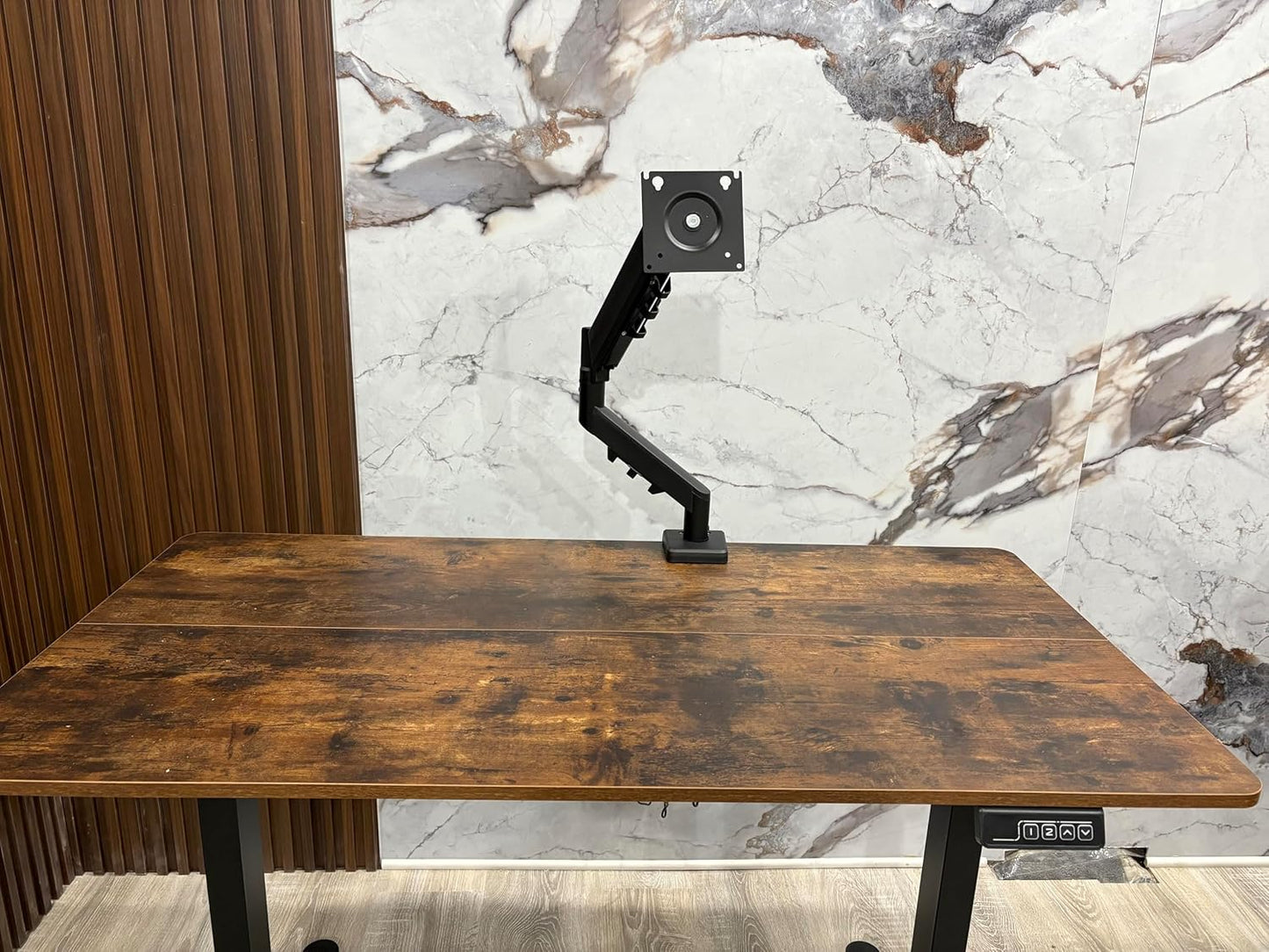 ArcadeX 13 32 Inch Grommet 4.4 22lbs Single Monitor Mount, to Gas Monitor Arm, Adjustable Stand, Vesa Mount with Clamp