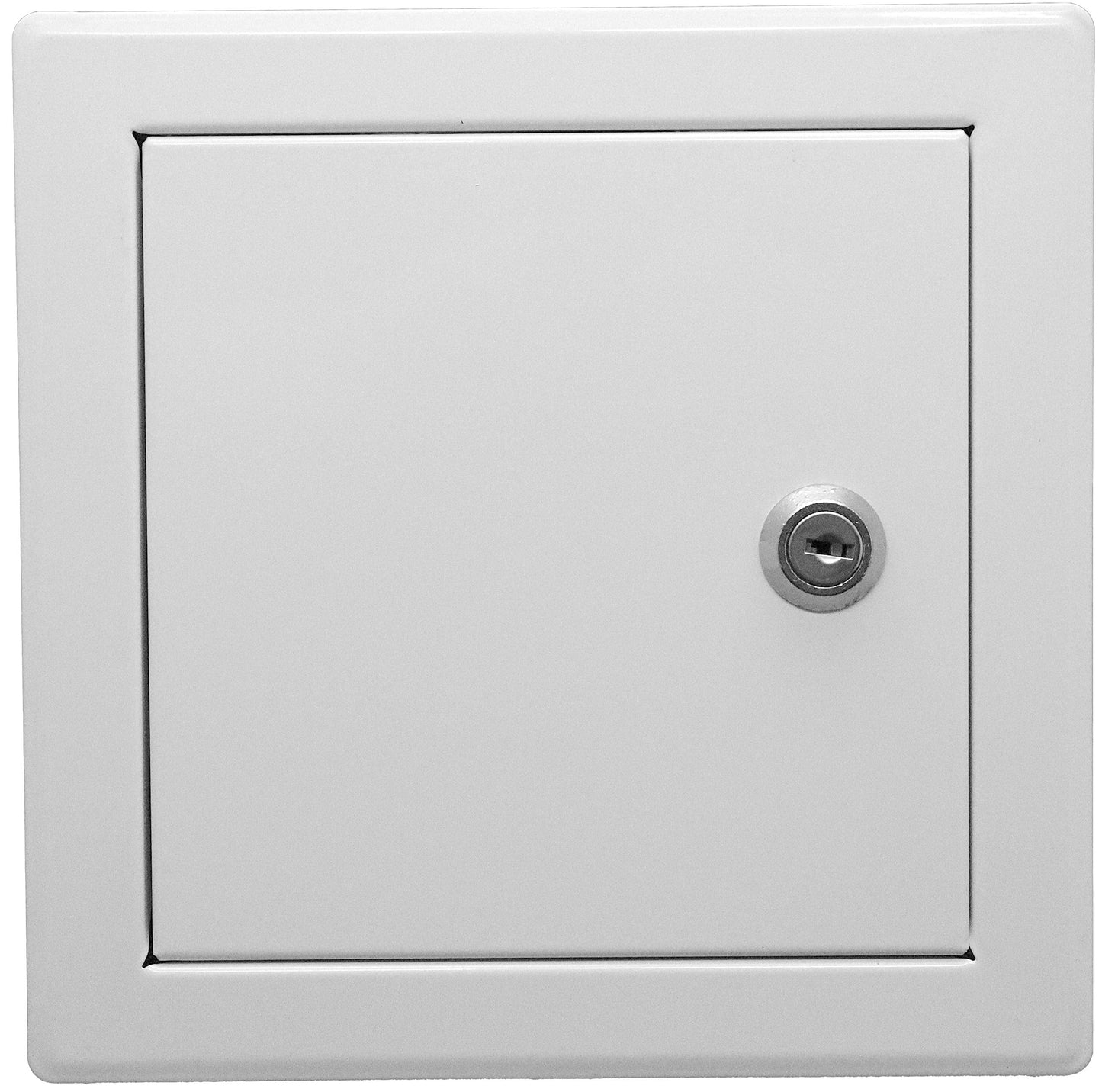 Repa Market 12 x 12 Inch Access Panel for Drywall/White Powder Coated Steel Wall Hole Cover/Lockable Access Door with Key/Heavy-Duty Service Hatch for Plumbing, Electrical, HVAC Access Door
