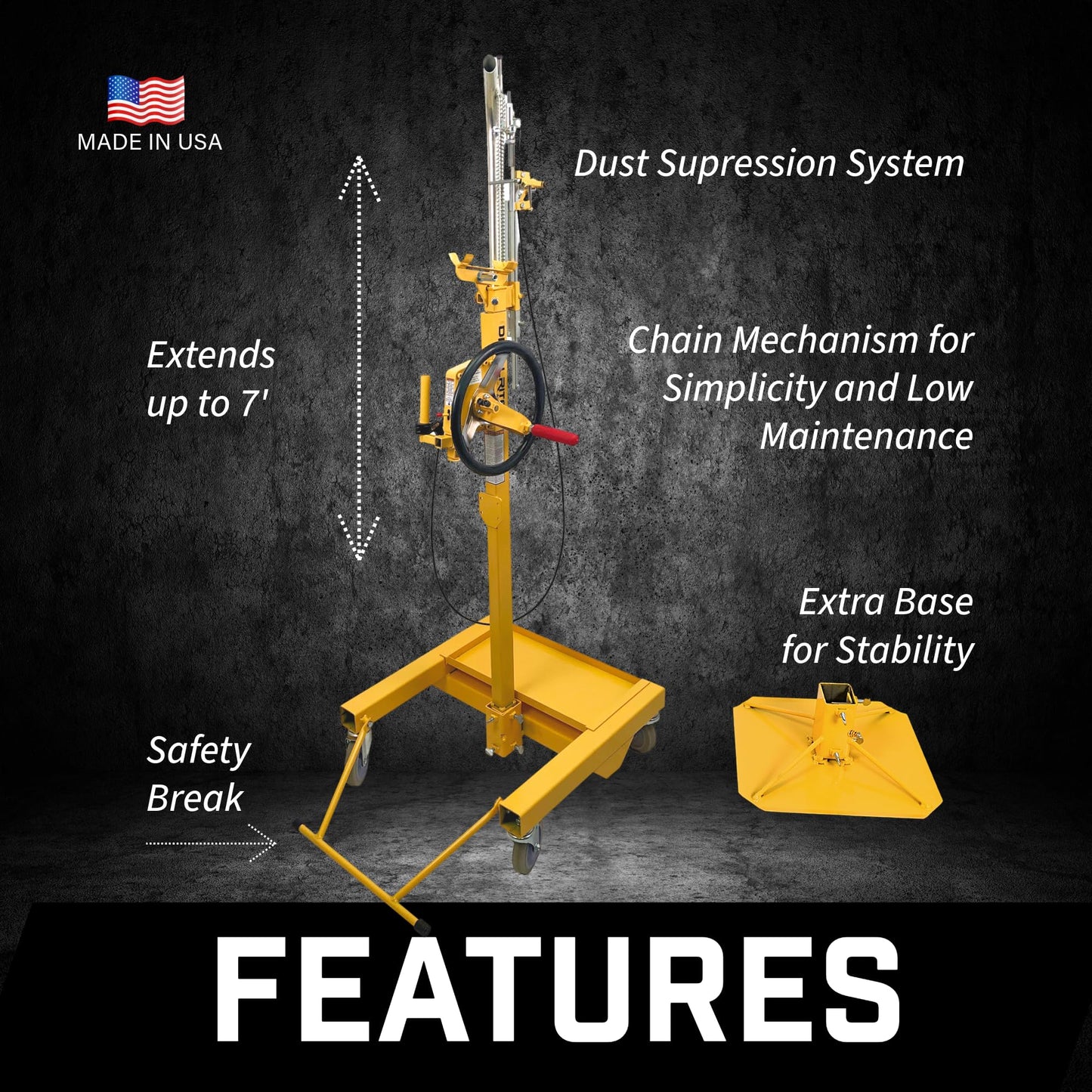 DRILLRITE™ Overhead Drill Press Model 210 7'