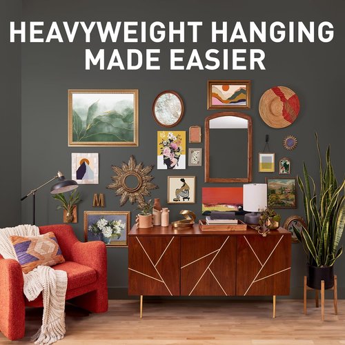 Command X-Large Picture Hanging Strips - 45 lb. Drywall Hangers with Spot Markers | 4 Hangers & 10 Strips