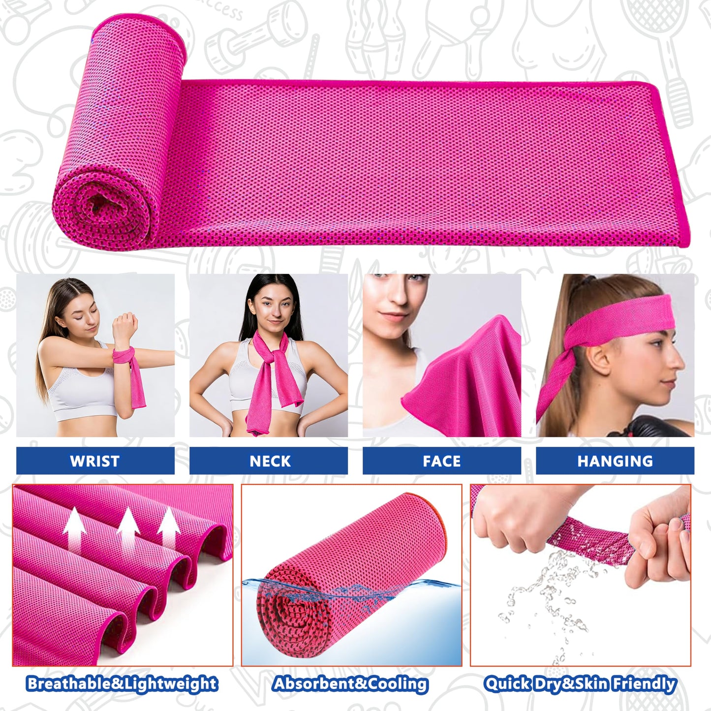Epritliber Large Silicone Workout Grips Kit with Gym Towel &Storage Case,Weight Lifting Gloves Alternative,Gym Grips Gloves Gifts for Men Women,Gym Hand Palm Protection Pads for Dumbbell,Barbell,Rypt