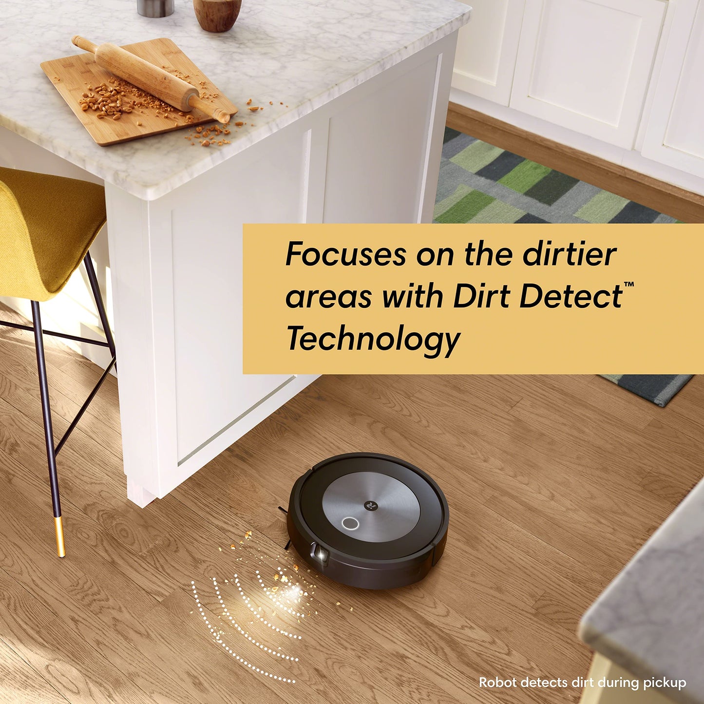 iRobot Roomba j7 (7150) Wi-Fi Connected Robot Vacuum - Identifies and avoids Obstacles Like pet Waste & Cords, Smart Mapping, Works with Alexa, Ideal for Pet Hair, Carpets, Hard Floors, Roomba J7