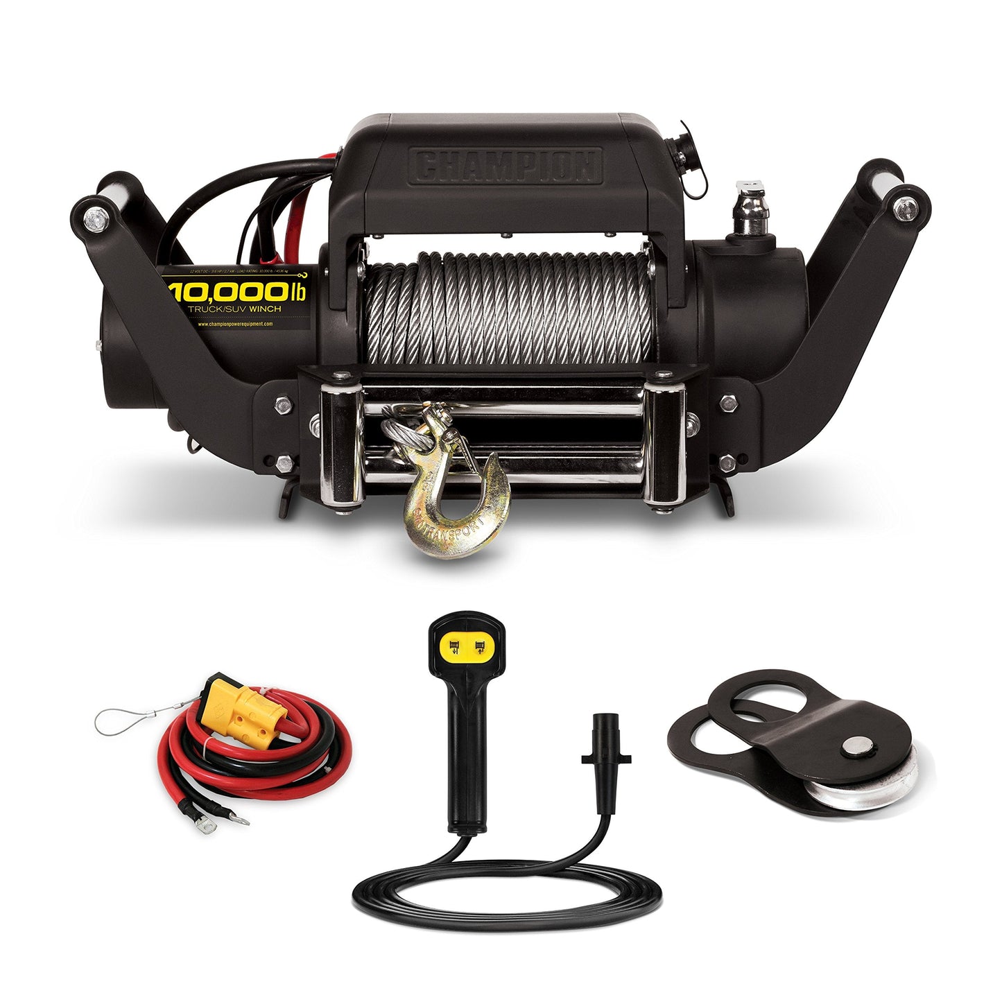 Champion Power Equipment 10,000-lb. Truck/SUV Winch Kit with Speed Mount and Remote Control