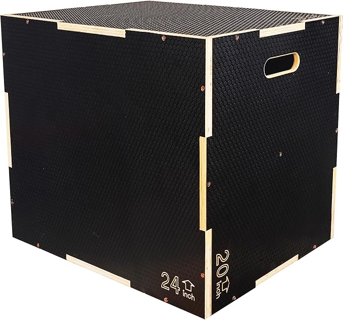 Plyo Box, 3-in-1 Foam Plyometric Jump Box, Box Jump for for Home Gym Training Fitness Workout Exercise, Multiple Colors