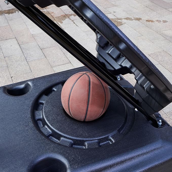 Portable Basketball Hoop with 7.5-10 Ft. Adjustable Height & Rebounder