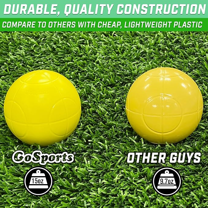 GoSports 90 mm Bocce Ball Sets - Outdoor Lawn Game - Composite or Resin