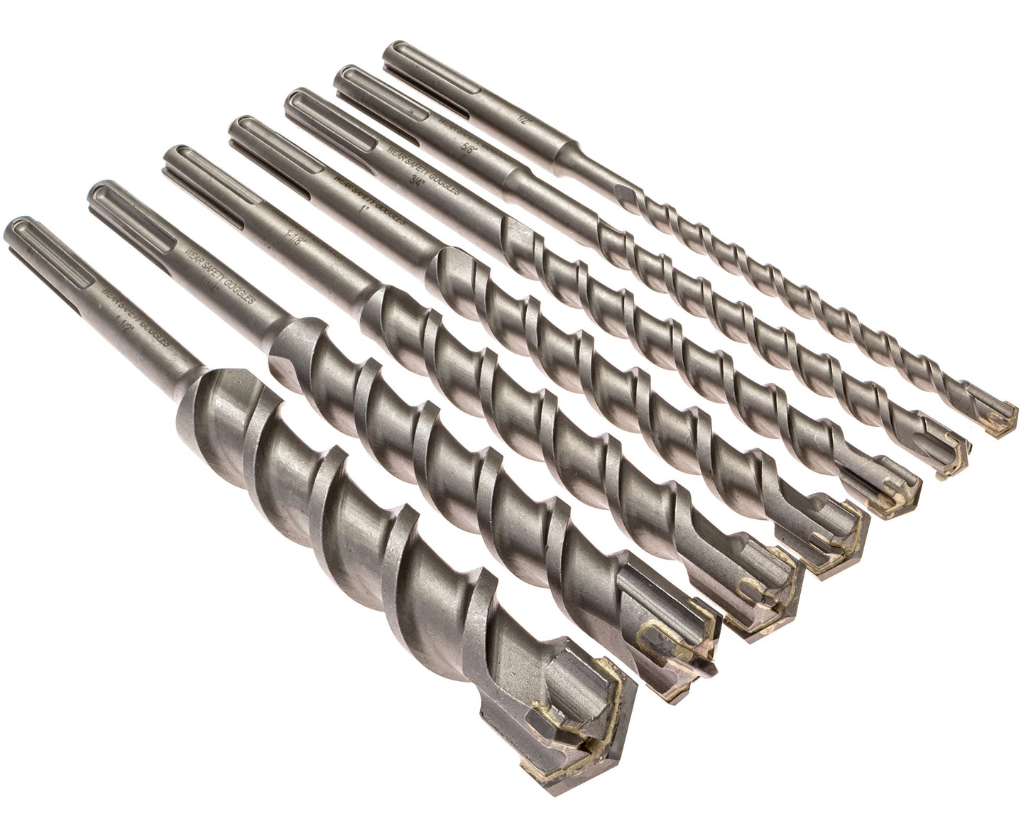 7 Piece Carbide Tipped Masonry Drill Bit Set, SDS Max!!!