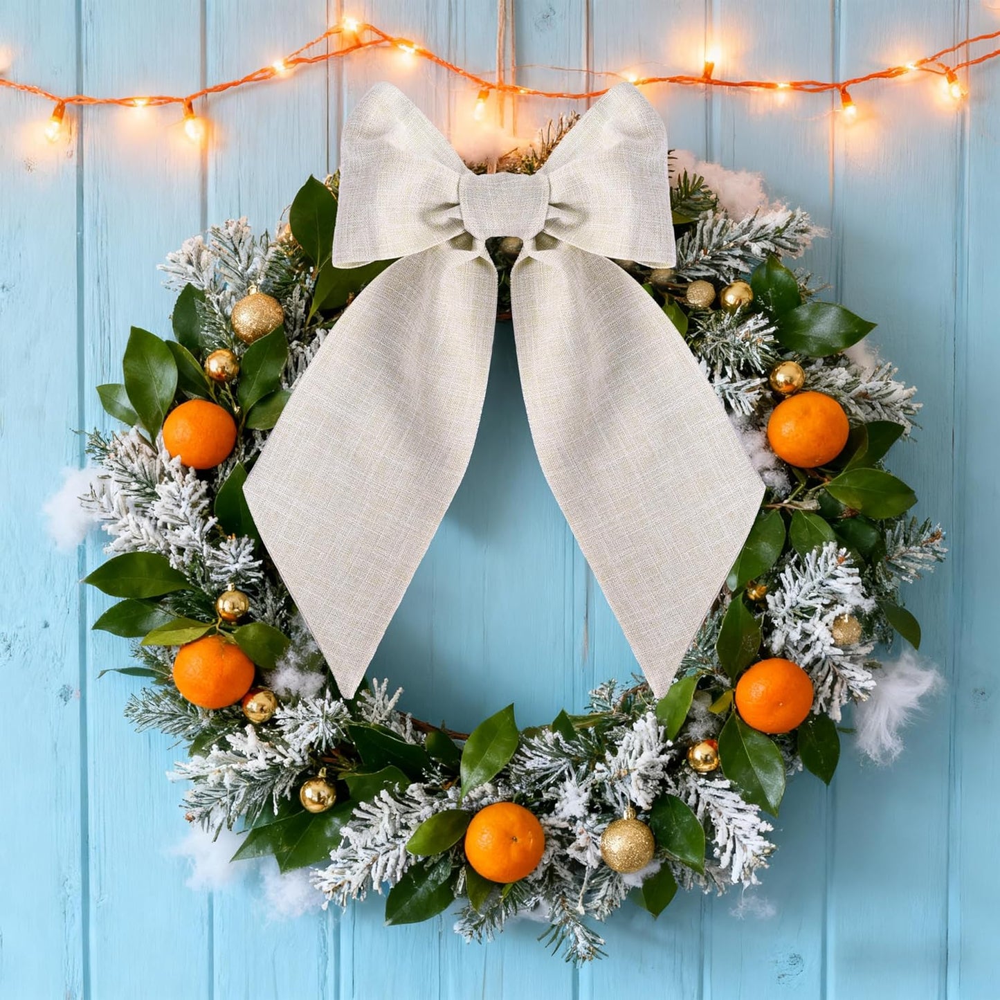 Regine Switzerland Burlap Wreath Sash - 2 Pcs Blank Accessories for Holiday & Wedding Decor