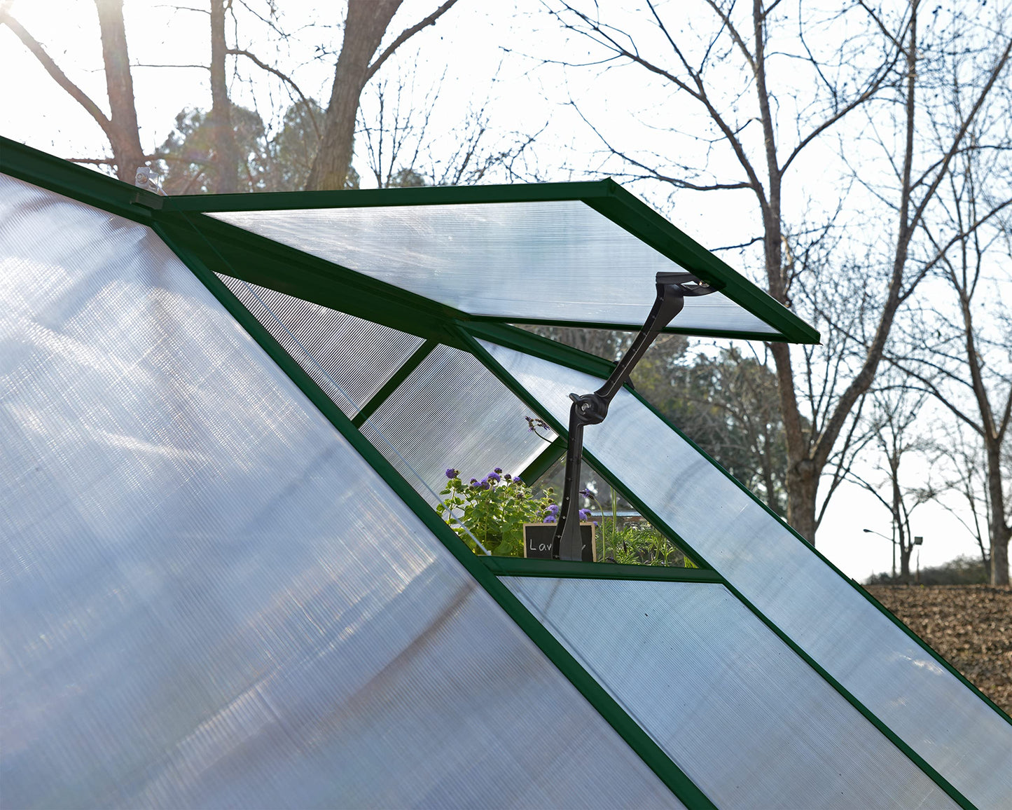 Palram - Canopia Balance 8 x 20 Large Greenhouse for Outside, Heavy Duty, Walk-in, UV Protected Thick Clear Polycarbonate Panels, Wind & Weather Resistant, Maintenance Free Outdoor Garden, Warranty
