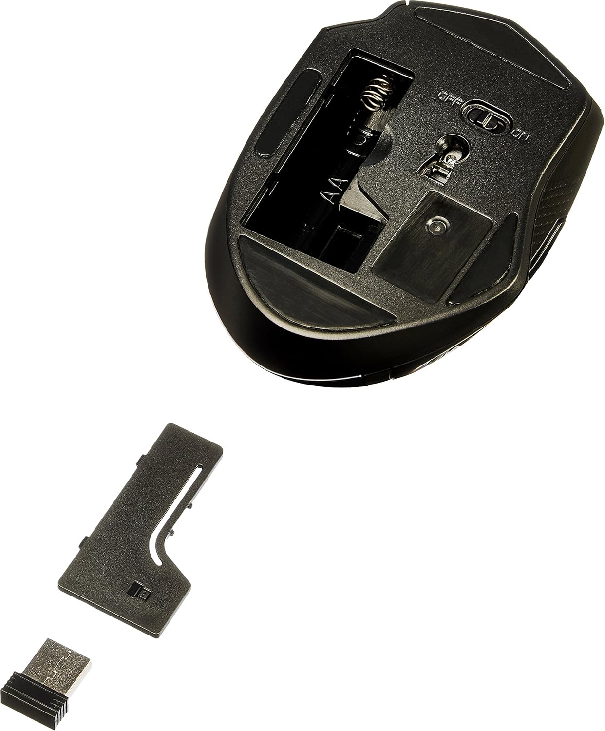 Amazon Basics 2.4 Portable Wireless Computer Mouse, Ergonomic, GHz Optical, DPI Adjustable, Easy to Use, Compatible