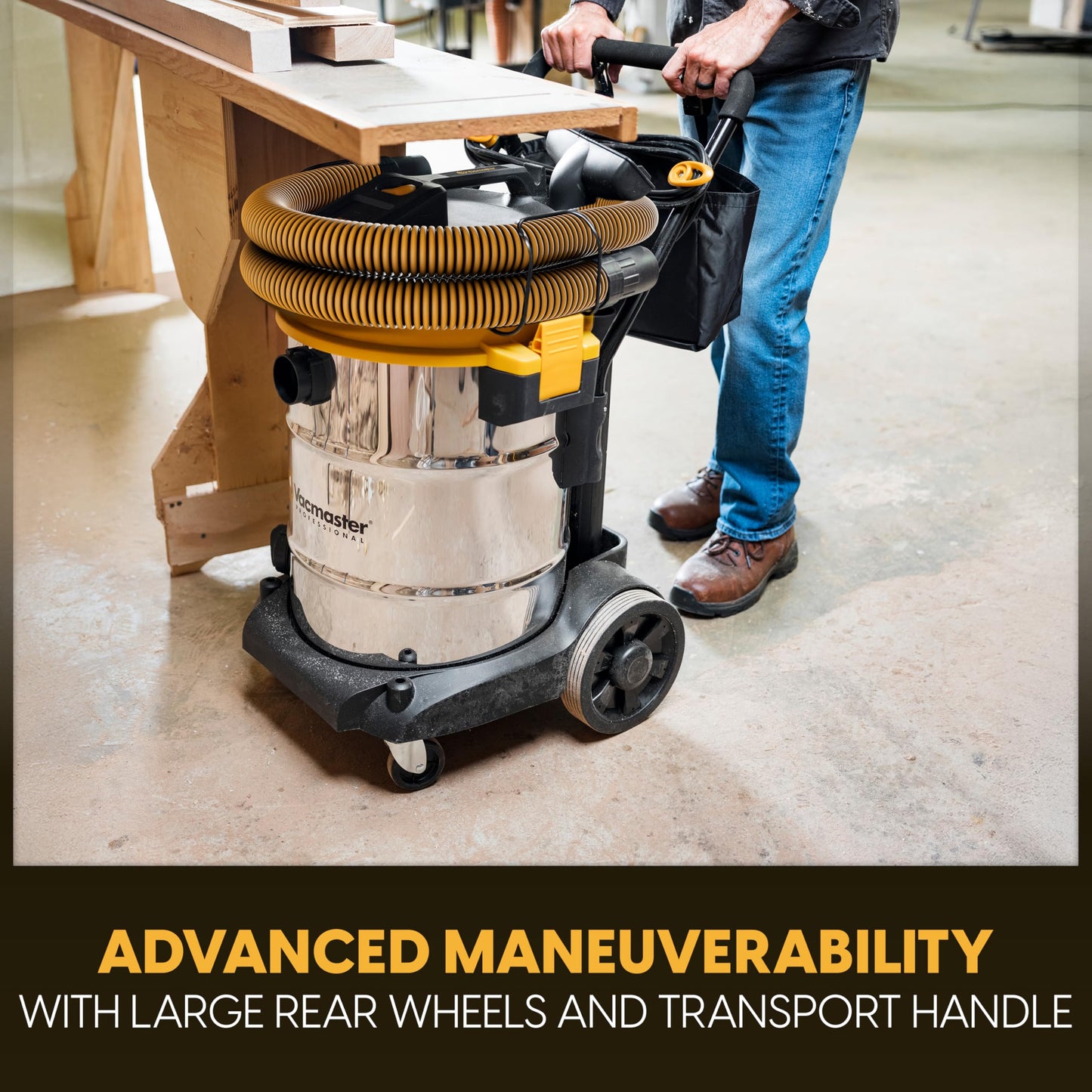 Vacmaster Professional Beast Series 14-Gallon* 6.5 Peak HP† Wet/Dry Vacuum - VJE1412SW 0203