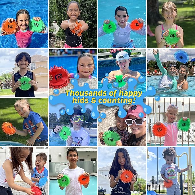 Beach Flying Disc Pool Toy: 2 Pack Water Discs for Kids - Soaks The Target On Impact - Best Outdoor Swimming Pool Toys for Kids - Fun Beach Games & Soft Game Water Toys For Girls Ages 4-8 8-12 +