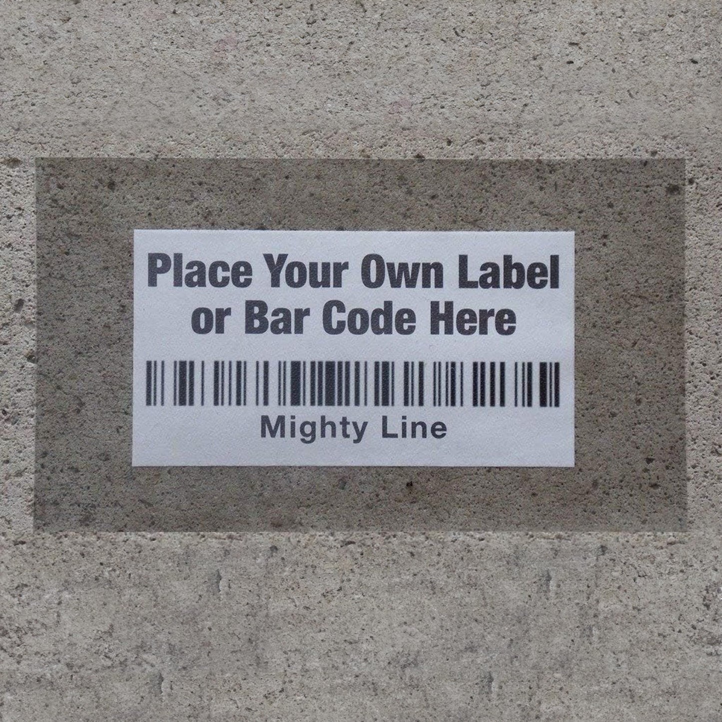 Mighty Line Clear Label Protectors Covers for Sealing Barcode Stickers, Industrial, Warehouse, 5S Supplies, Peel and Stick Adhesive for Floor Marking, 6" Wide x 10" Long, Pack of 100