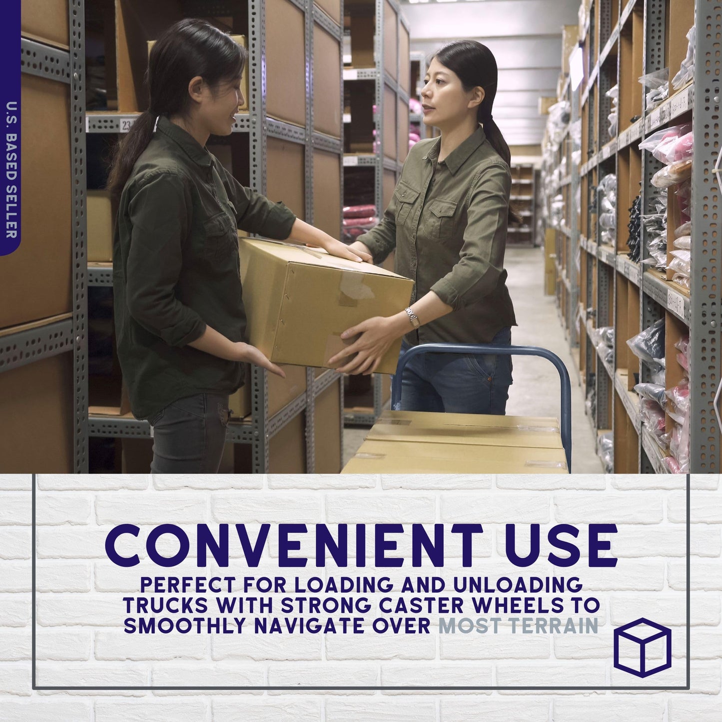 BISupply Flat Dolly Cart with Wheels Heavy Duty 36 x 72 Inch Cart - 2000lb Capacity Flatbed Hand Truck