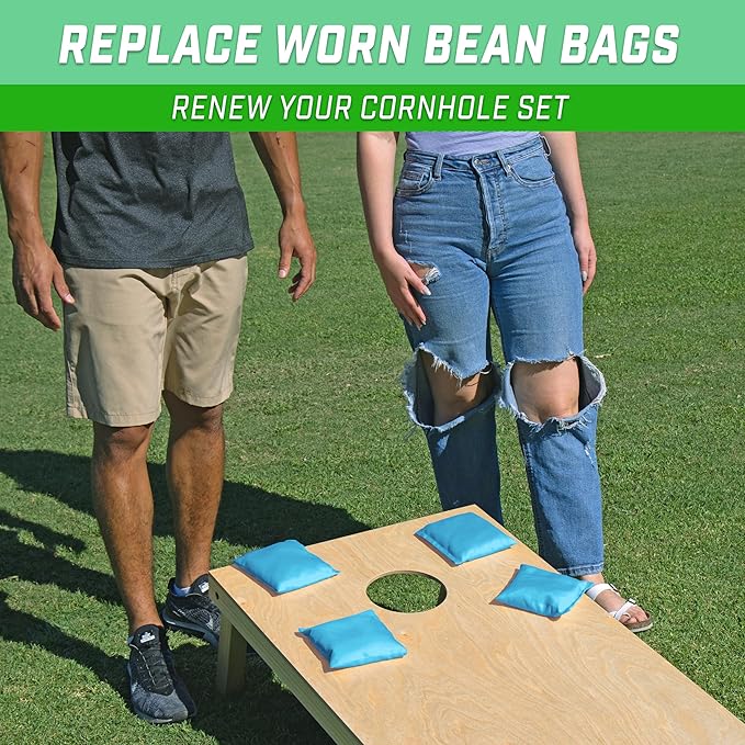 GoSports Classic Cornhole Bean Bags Set of 4-16 Colors Available - Regulation All Weather, Mix and Match