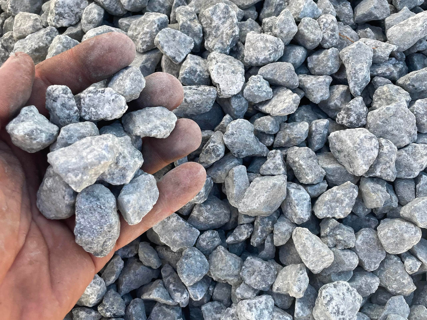 Granite Gravel, 3/4", 40 LBS, Gray Granite, Garden and Landscape Rock