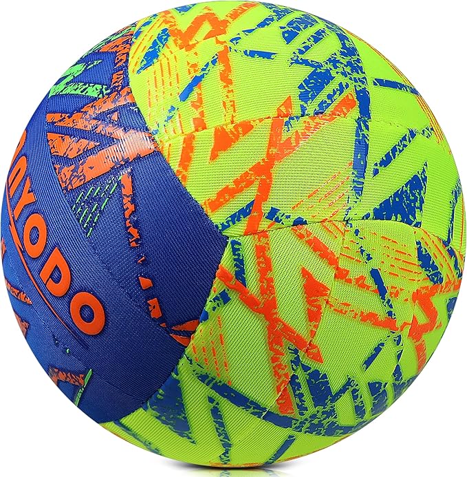 YANYODO Swimming Pool Waterproof Beach Volleyball, Soft Indoor Outdoor Size 5 Volleyball with Pump for Teenagers Adults Swimming Pool Beach Games to Play