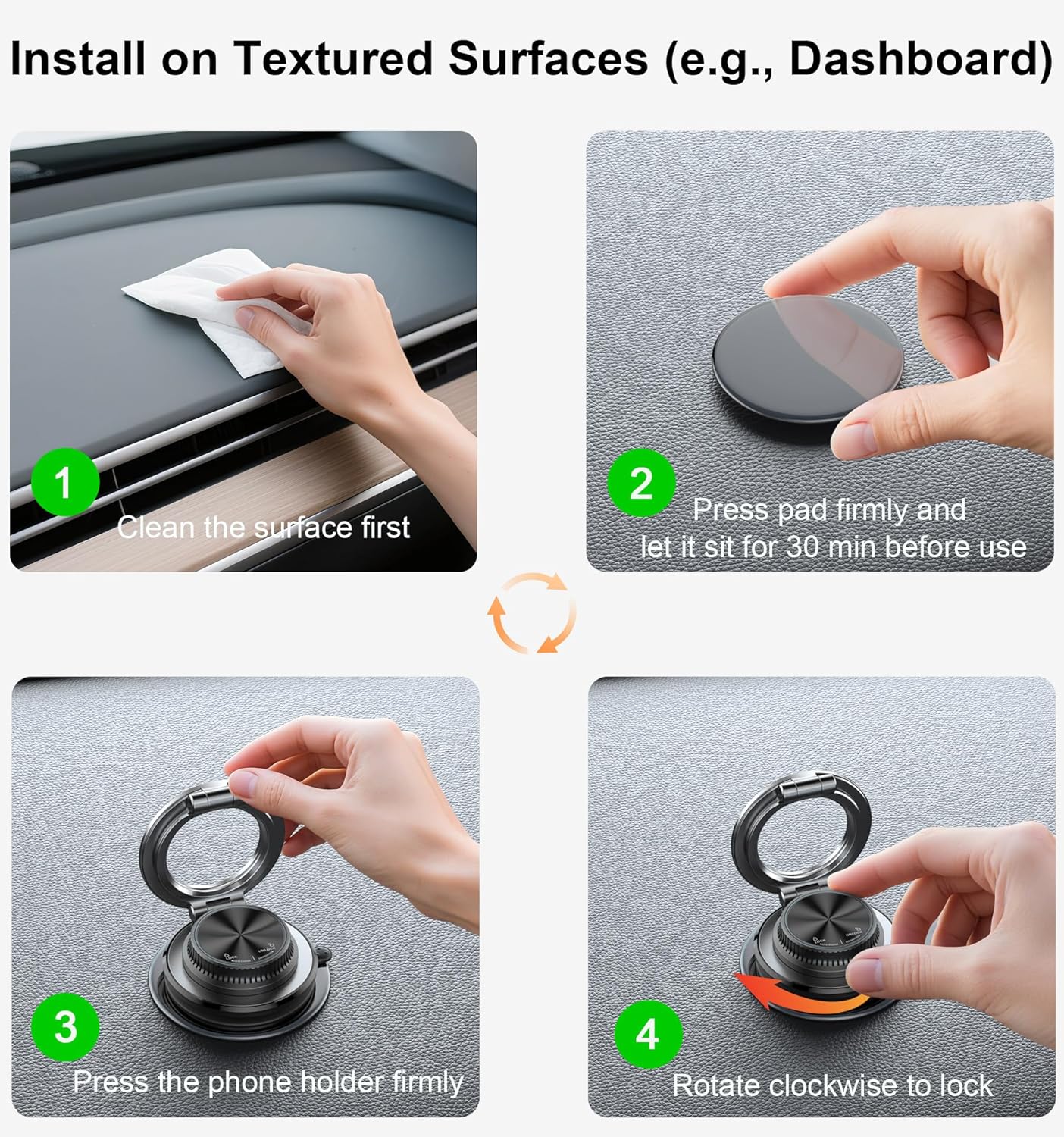 BOCLOUD 2026 360 109 LBS 16 15 14... Next-Gen Suction Cup Phone Mount Cute Zinc Alloy Phone Stand Vacuum Magnetic Car