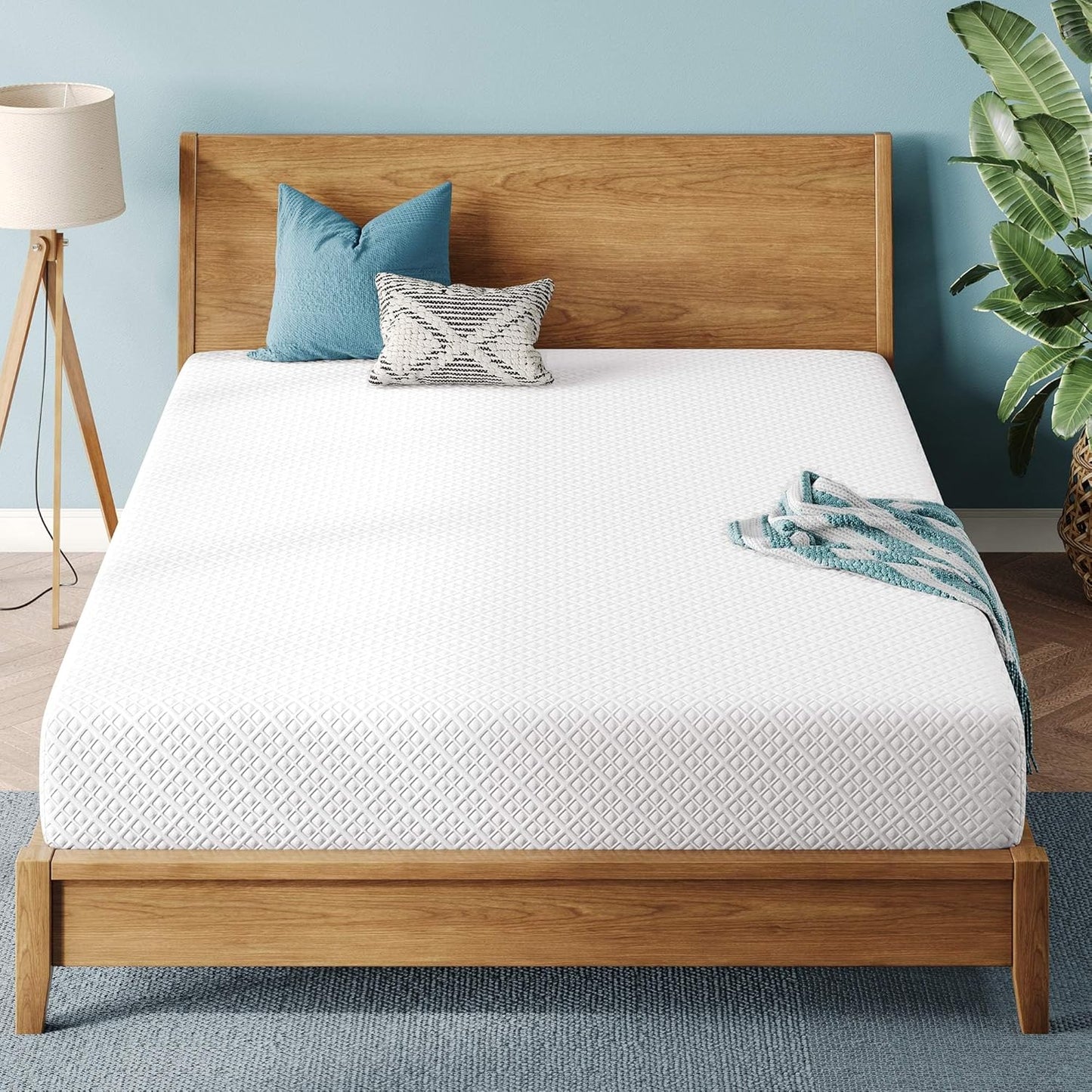 Rolanstar Twin Gel Memory Foam Mattress - Fiberglass Free, CertiPUR-US Certified, Cool Sleep & Comfort
