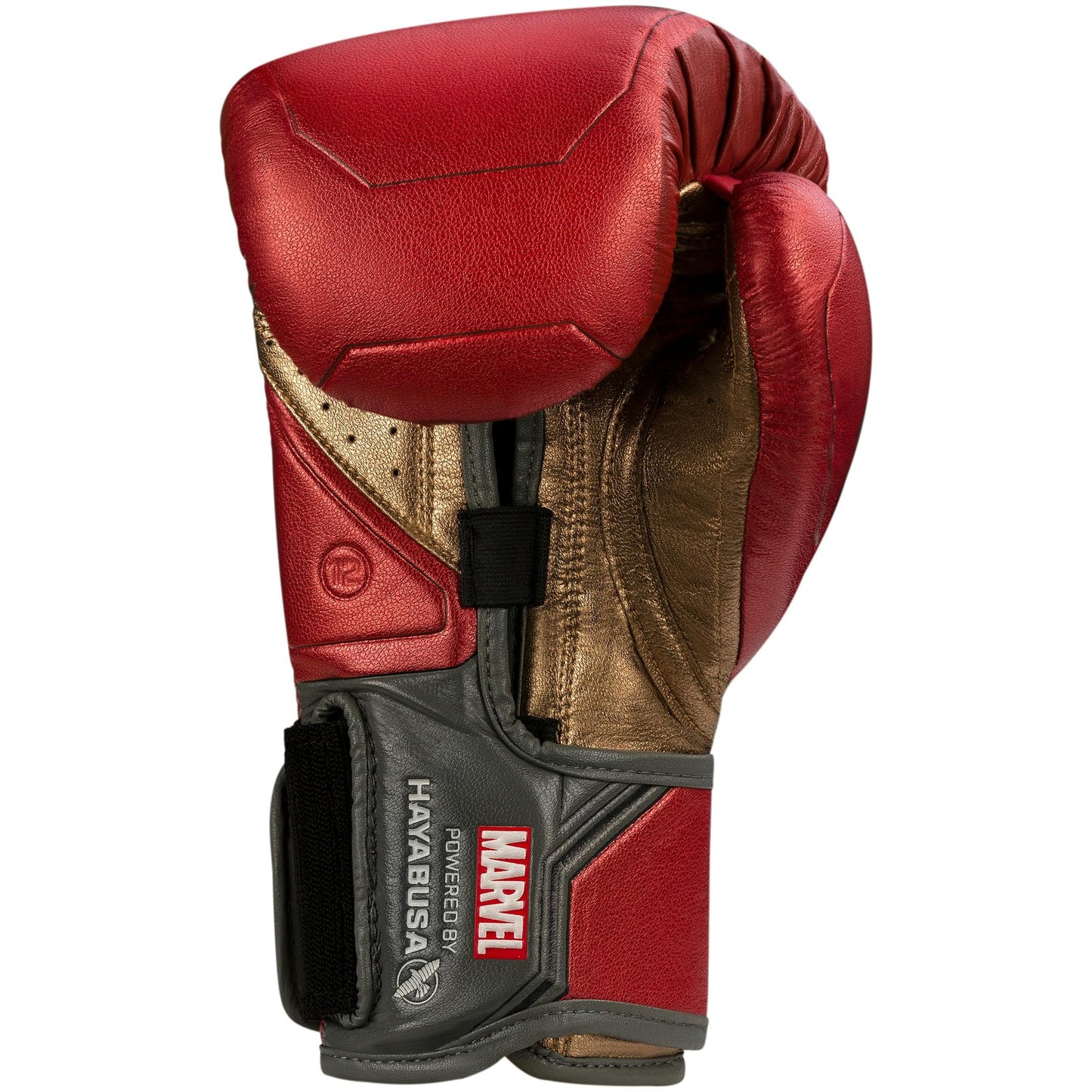 Hayabusa Marvel Hero Elite Boxing Gloves for Men and Women - Iron Man, 12 oz