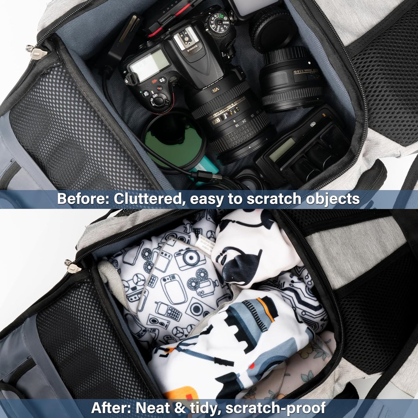 Walking Way Protective Wrap, Self-Adhesive Magic Cloth Camera Wrap, Storage Cloth, Anti-Scratch, Dustproof, Washable
