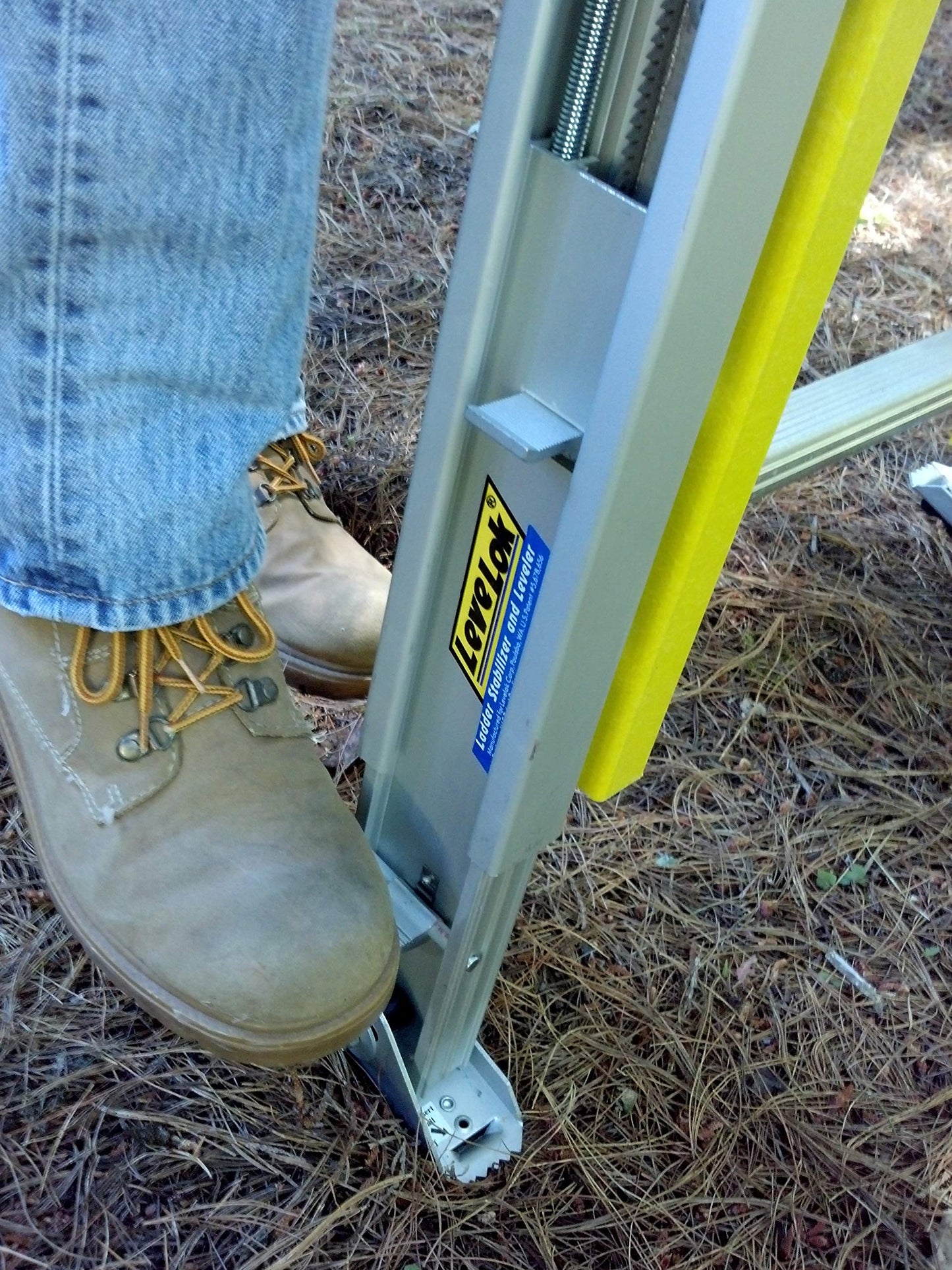 Levelok Permanent Mount Ladder Levelers for Uneven Surfaces – 2 Legs - Complete Kit