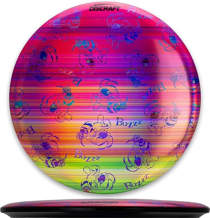 Discraft Full Foil Swarm Buzzz with Matching Mini – Disc Golf Set | Midrange & Mini | ESP | Supercolor | 170 – 177+ Grams