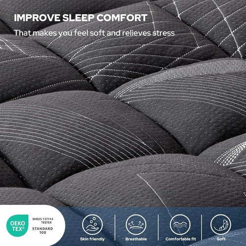 BEDLORE Queen Mattress Topper - Soft Bamboo Viscose Pillow Top for Back Pain Relief | Fits 6-18 Inch Mattresses