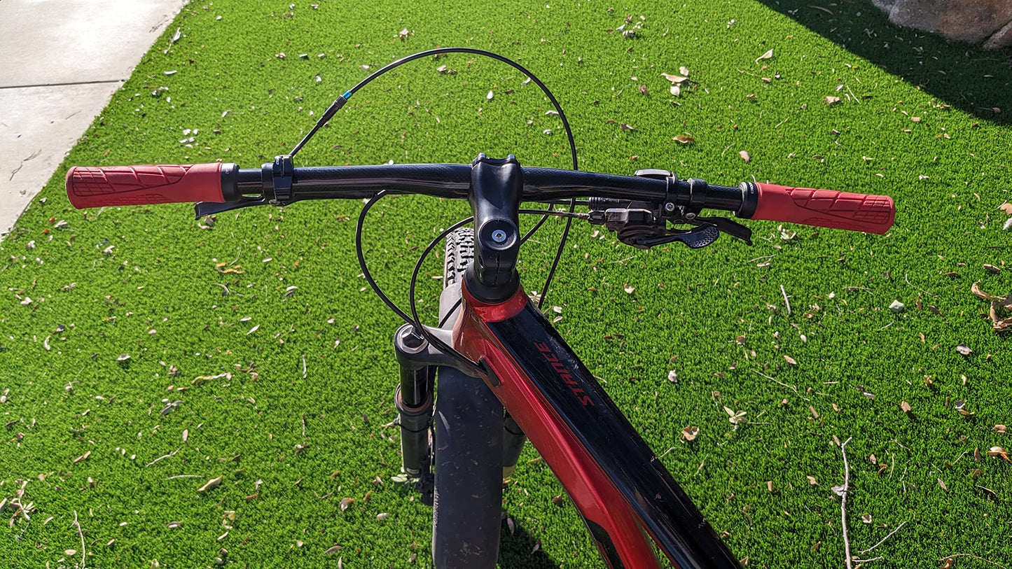 31.8 Handlebar, Mountain Bike Handlebars, Carbon MTB Handlebars, 3K Glossy Flat Handlebar Straight Mountain Bike Bars, Lightweight Wide Carbon MTB Bars For MTB Downhill Scooter City Bike