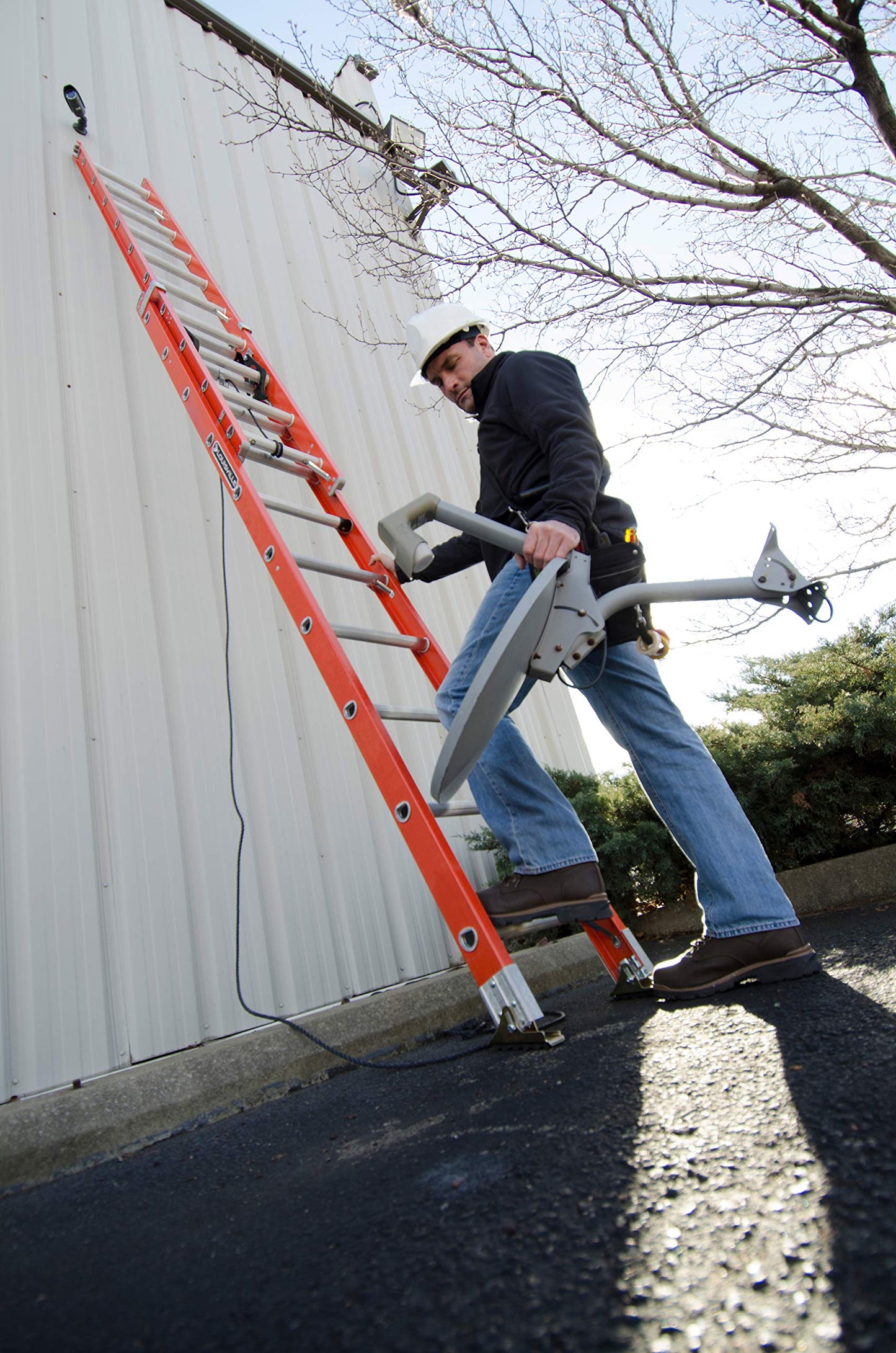 Louisville Ladder 16-foot Fiberglass Extension Ladder, 300-Pound Load Capacity, Type IA, FE3216