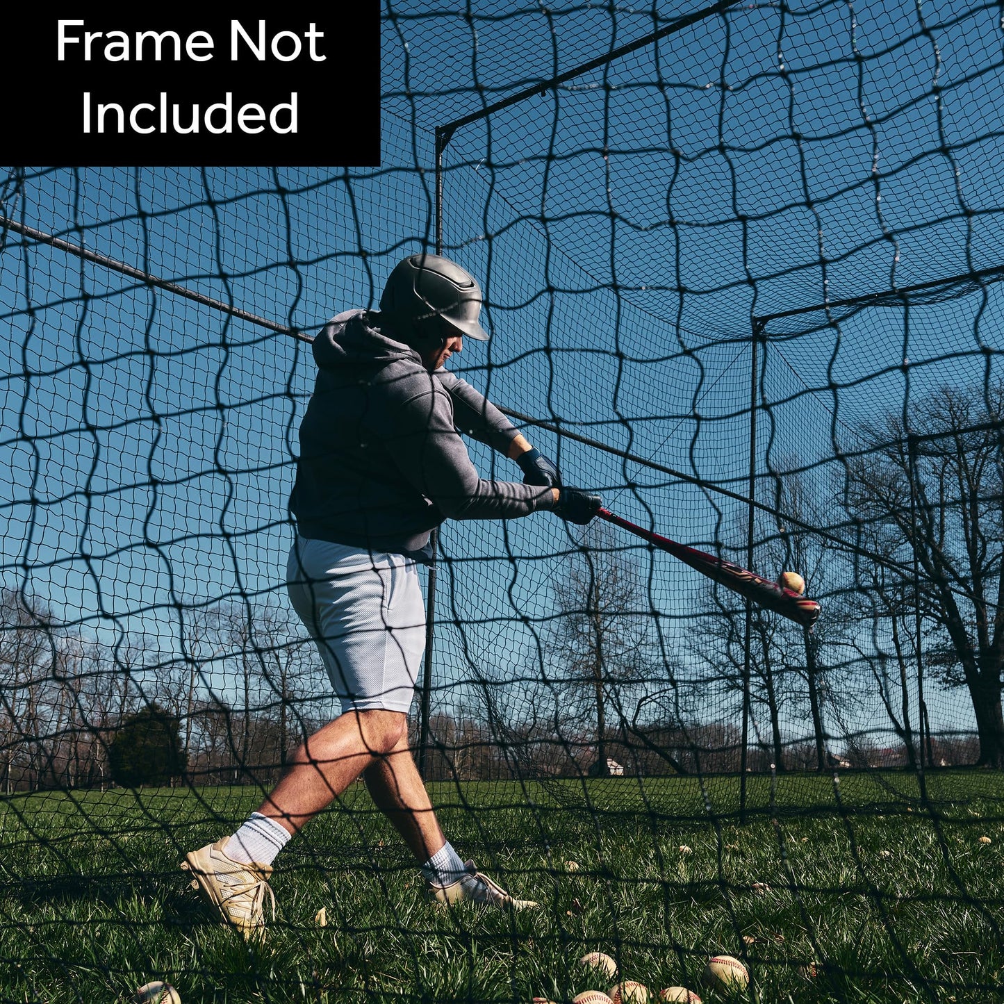 Murray Sporting Goods Baseball/Softball Batting Cage Net - 40 Ft | Stand Alone Net Only - Frame Not Included