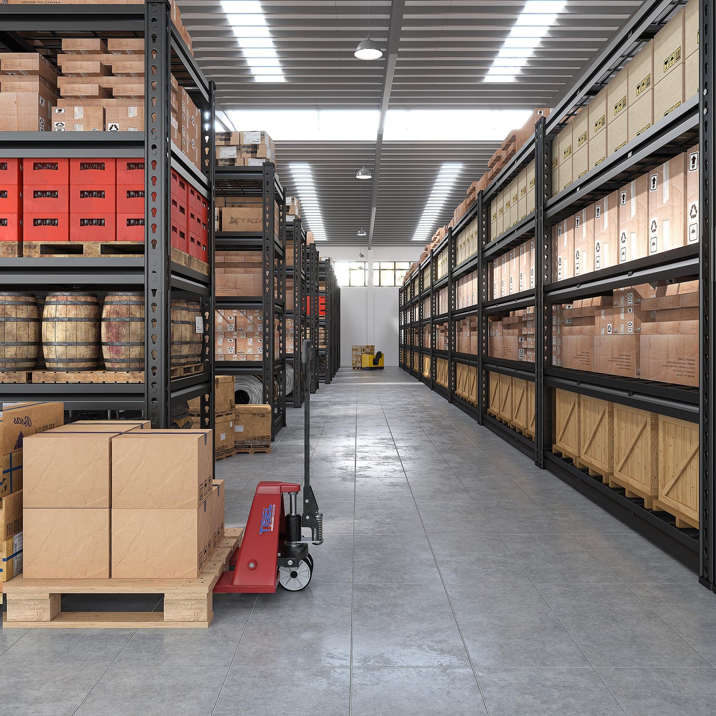 REIBII 72" H Garage Shelving 3000LBS Metal Shelving Heavy Duty Storage Shelves Adjustable Metal Shelf 5 Tier Pantry Shelves for Warehouse Garage Basement Pantry 48" W x 24" D x 72" H