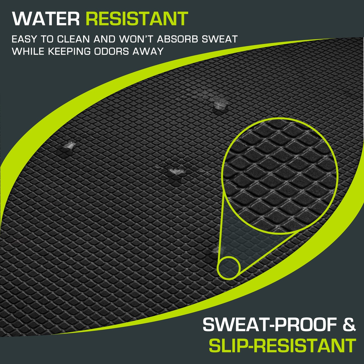 ProsourceFit Exercise Balance Pad – Non-Slip Cushioned Foam Mat & Knee Pad for Fitness and Stability Training, Yoga, Physical Therapy 15.5”x12.75”, Black