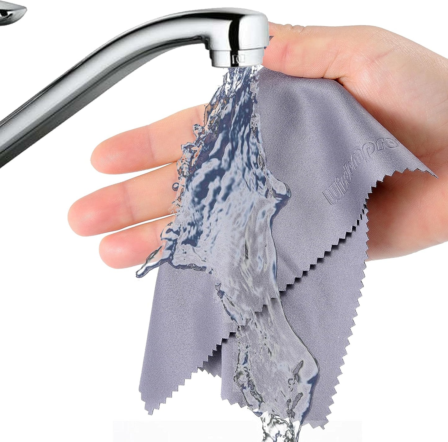 Wisdompro 4-Pack Surface(12x8.25, 13.5x8.63 Inches Large Microfiber Cleaning Cloth for Laptop, Computer Screen, Camera